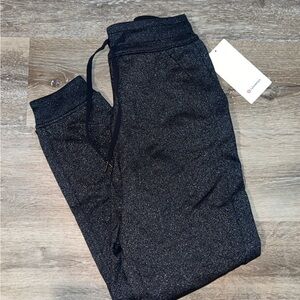 Lululemon Sparkly Black Joggers